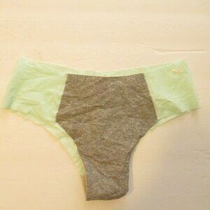 New Victorias Secret PINK Panties XS Gray Green Low Rise Cheekster